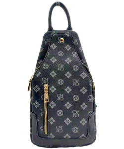 Monogram Sling Backpack CM2766 BLACK /